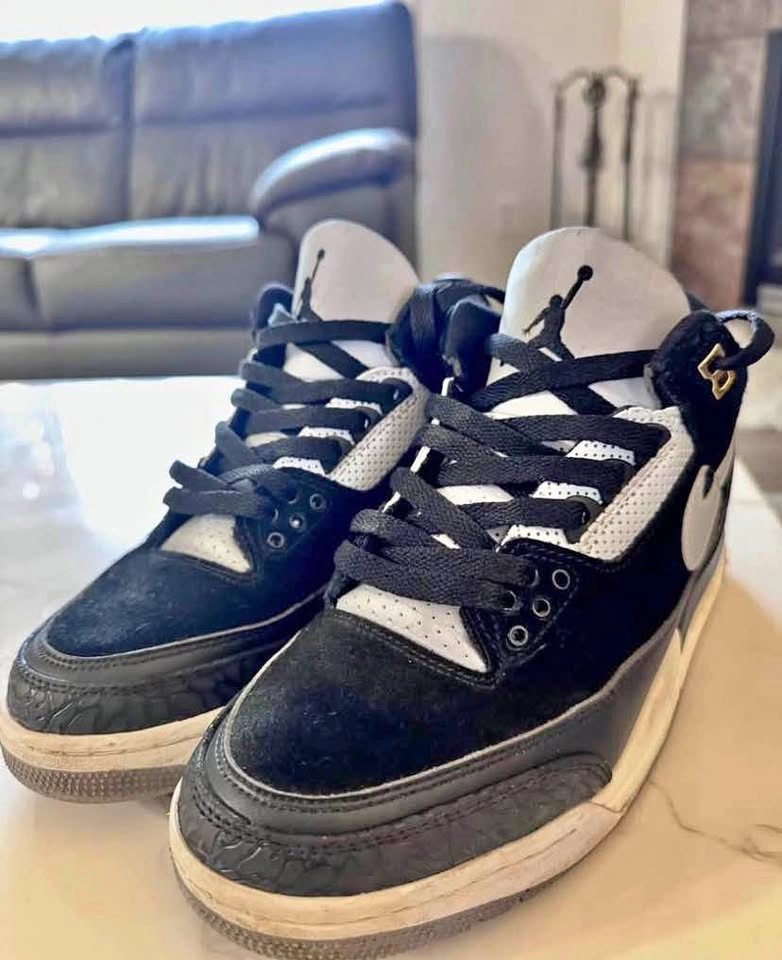 Jordan 3 Retro Tinker Black Cement Gold