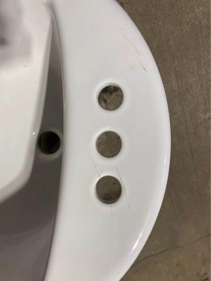 Round white sink - photo 2