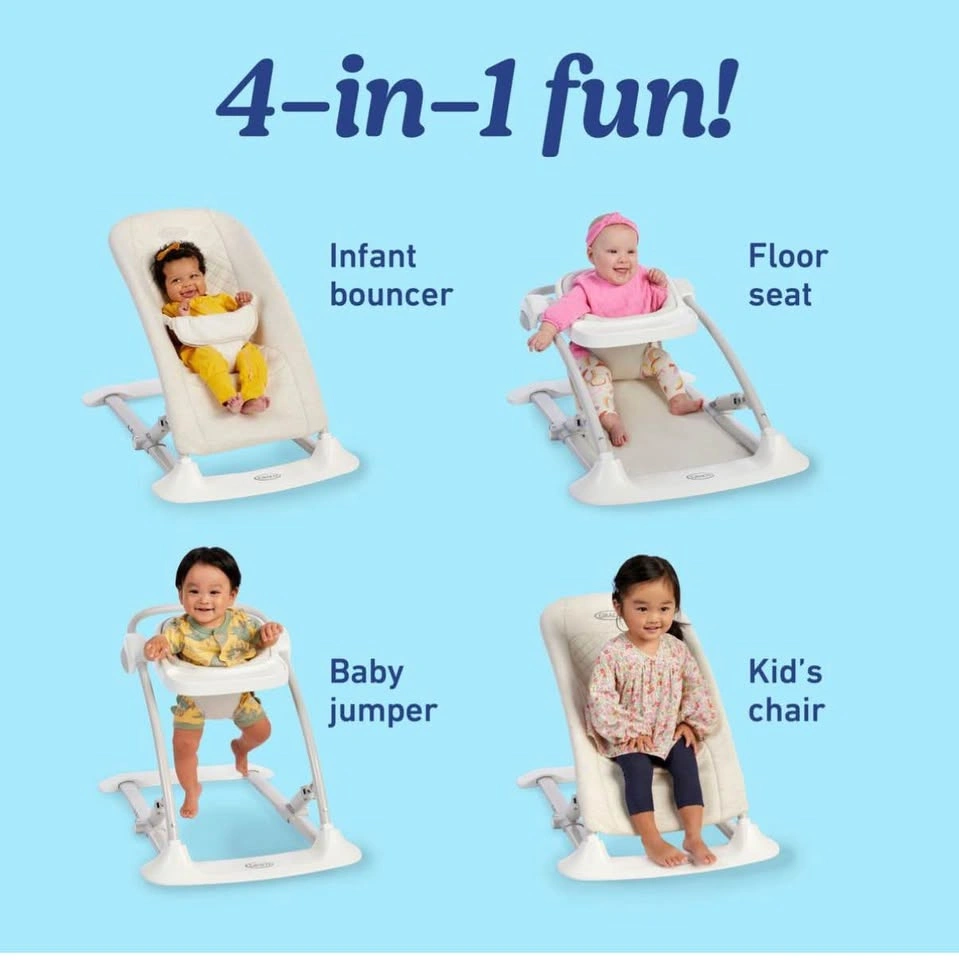 Graco JumpStart 4-in-1 Activity Baby Bouncer and Rocker - photo 4