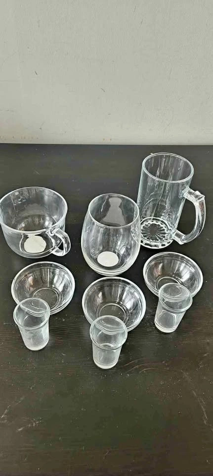 Mug bowls and plate
