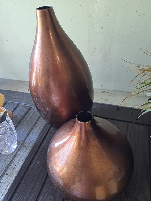 Brown Floor Vase Set of 2