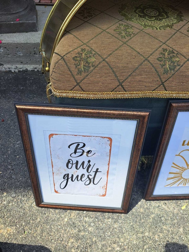 Decorative Frame with Warm-Toned Frame