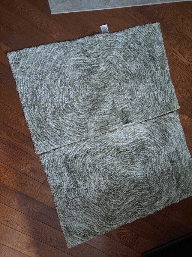 Sage Green Bath Mat Set - 2 Pieces - photo 2
