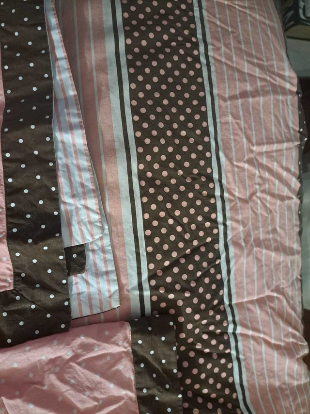 Double Size Pink and Brown Comforter Set - photo 2