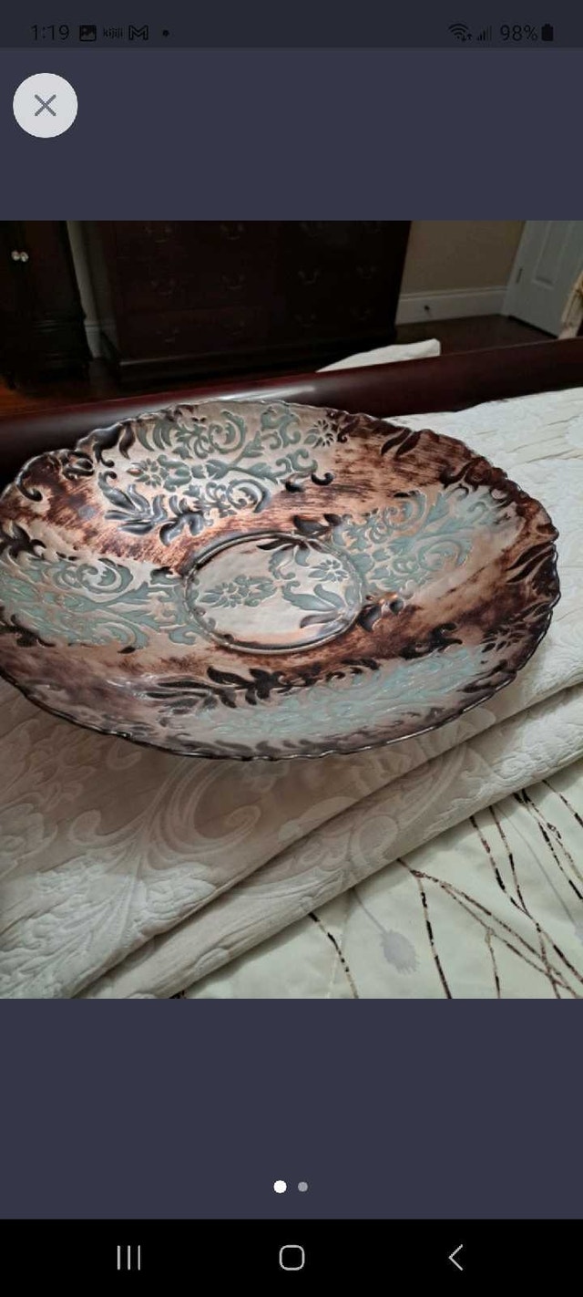 Wide decorative bowl for balls, keys, etc.