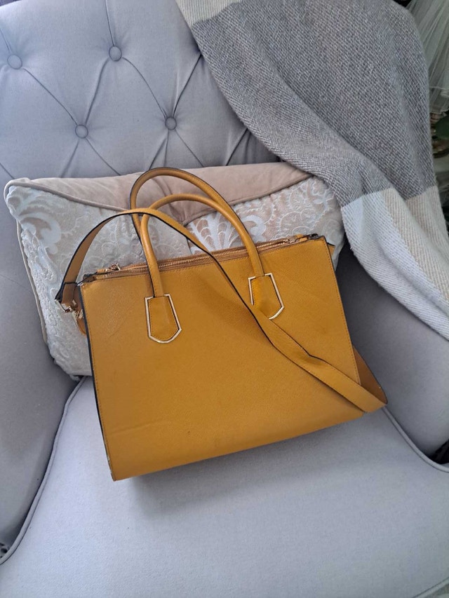 Mustard colour handbag