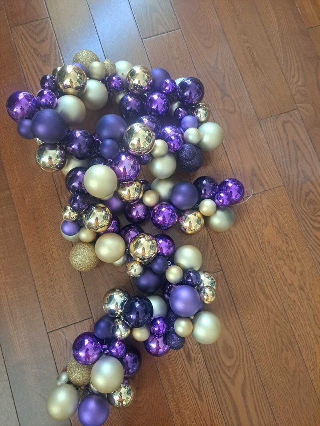 Purple and Gold Garland