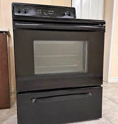 Black Electric Stove
