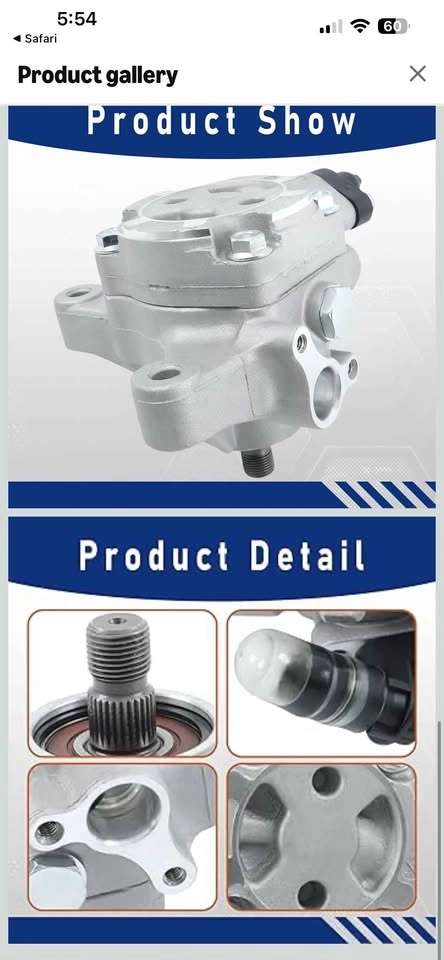 Power steering pump for Honda/Acura TSX 2002-2011 - photo 2