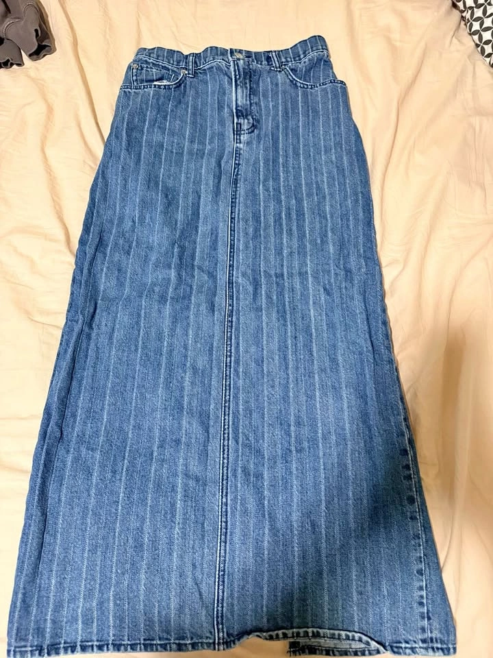H&M Edition Long Denim Skirt - Size 6