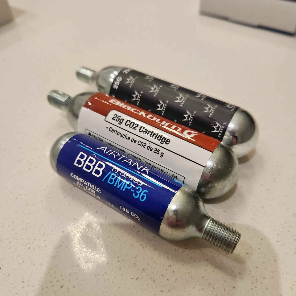 Bike CO2 Cartridges - 16g & 25g (BBB, Blackburn, Peaty's)