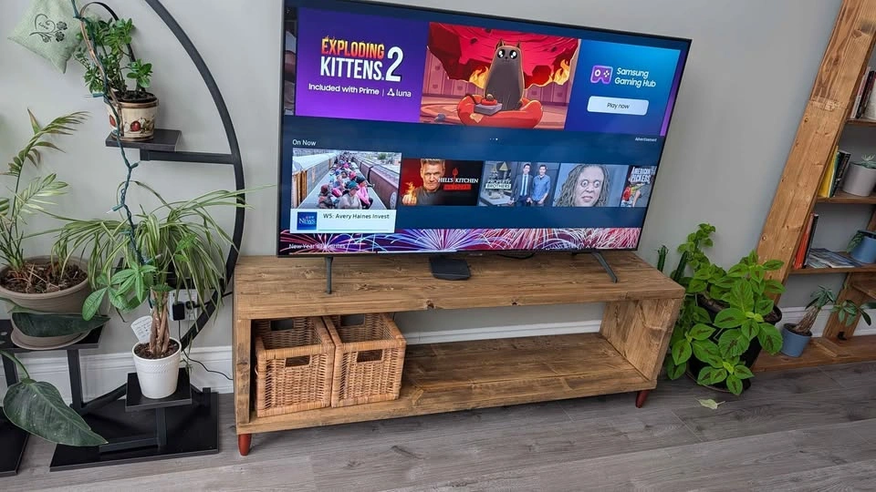 Handmade Solid Spruce TV Stand / Media Console - Rustic - photo 2