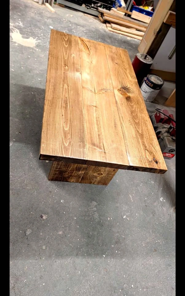 Handmade Solid Wood Coffee Table - Early American Finish - photo 5