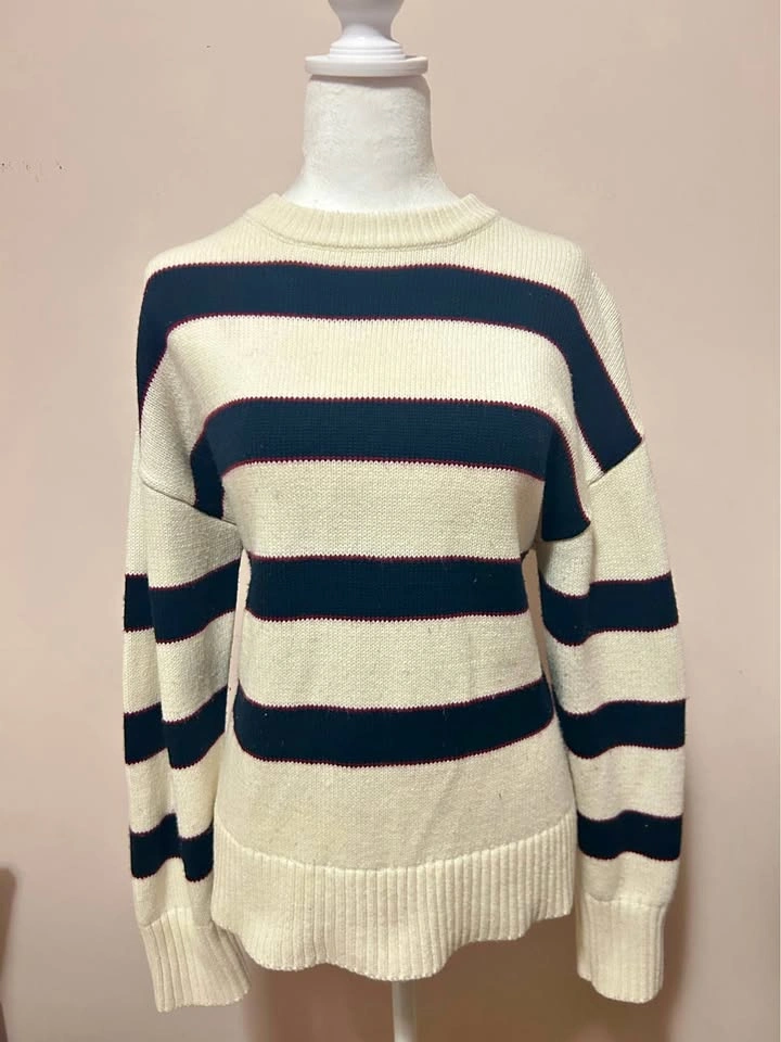 Garage Blue and White Sweater S