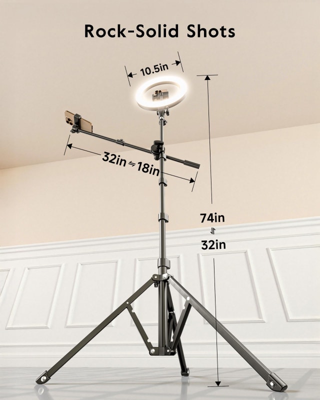 LUXSURE 10.5" Ring Light with Stand - photo 3