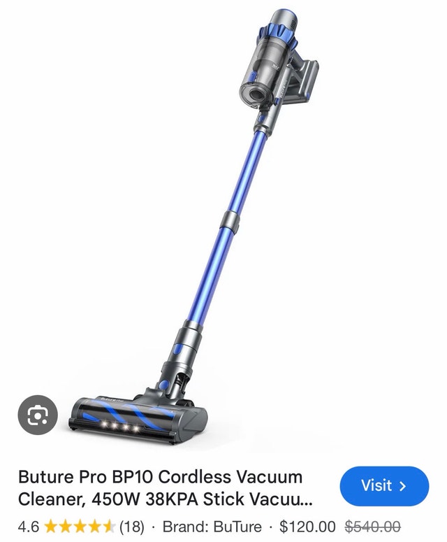 Buture Pro Cordless Vacuum Cleaner BP10 - photo 2