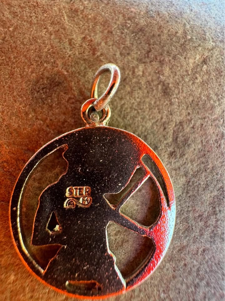 Vintage Sterling Silver Sagittarius Archer Charm - photo 3
