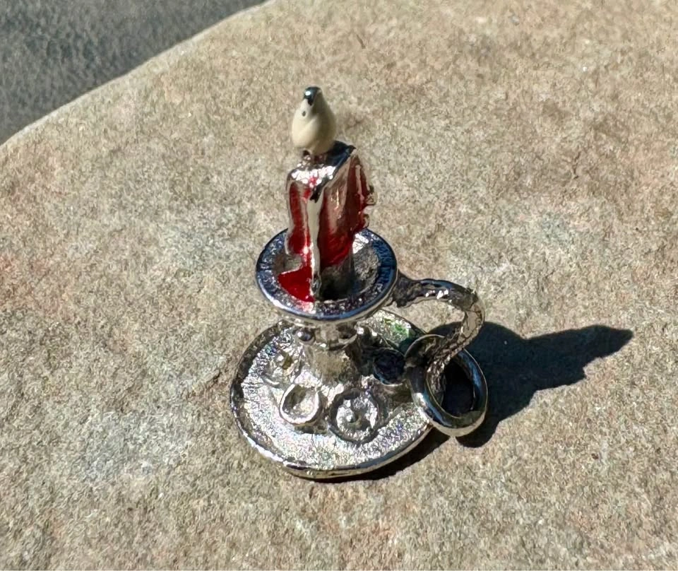 Vintage Sterling Silver Candlestick Charm - photo 5