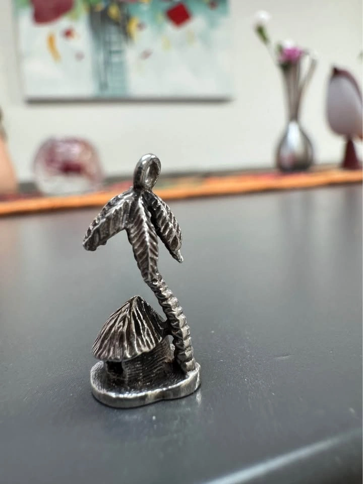 Vintage Sterling Silver Palm Tree and Hut Charm - photo 5