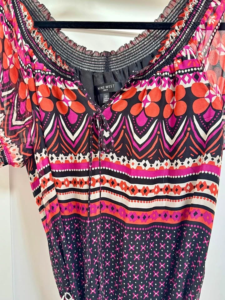 Vintage 100% Silk Nine West Dress (Never Worn) Size 12