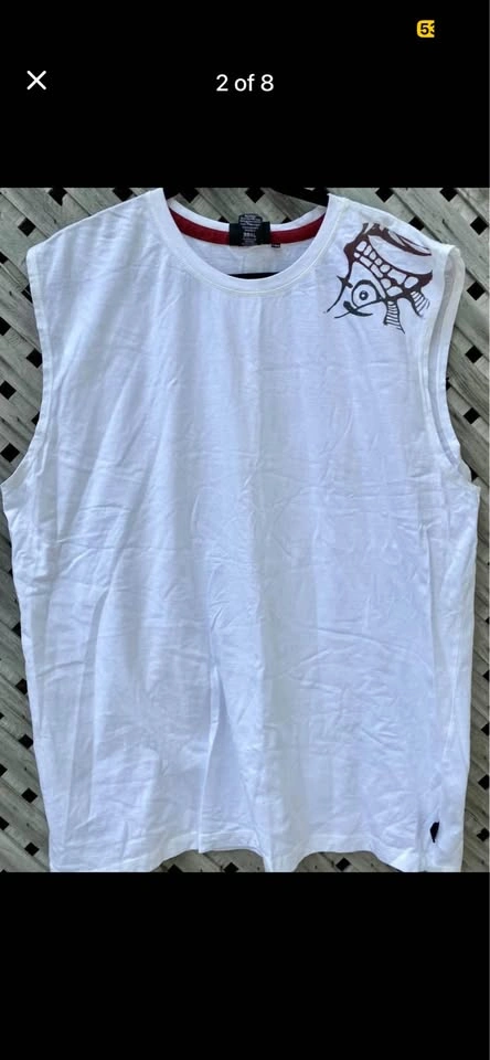 NWT Vintage White Harley Davidson Tribal Tank Top 2XL - photo 2