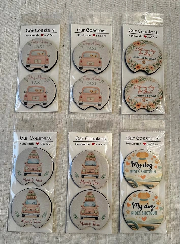 Handmade Car Coasters ✨