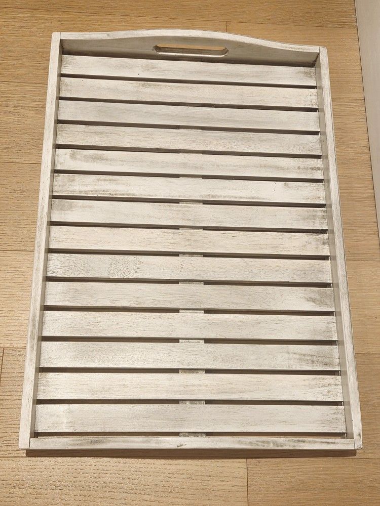 Multipurpose Gray Wood Rack