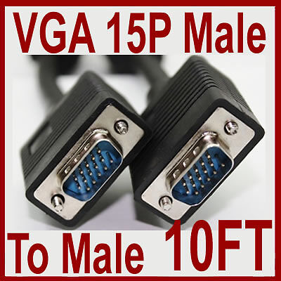 Brand New 10FT (3m) VGA SVGA Cable Male-Male Cable - photo 2