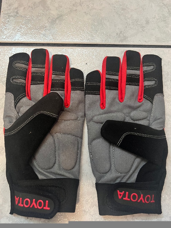 Toyota Mechanic Work Gloves - Red/Black, Size M - photo 2