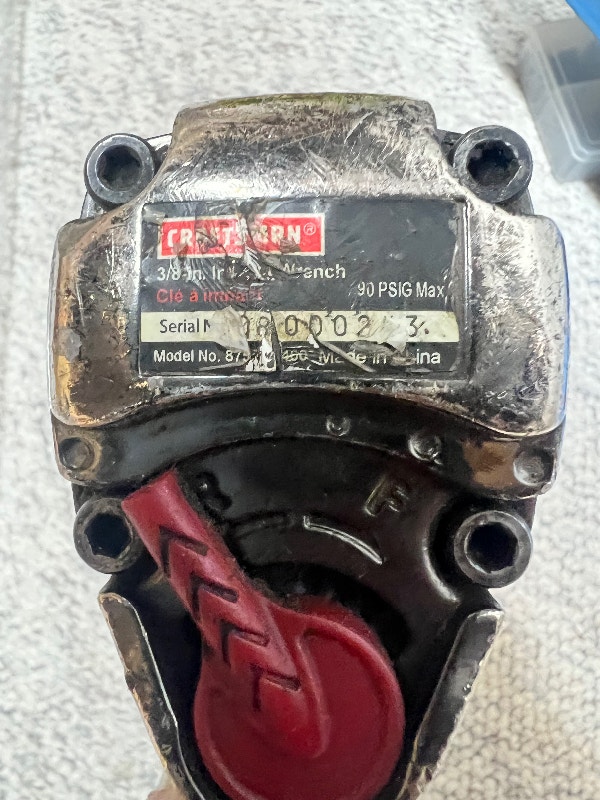 Craftsman 3/8" Air Impact Wrench - photo 4