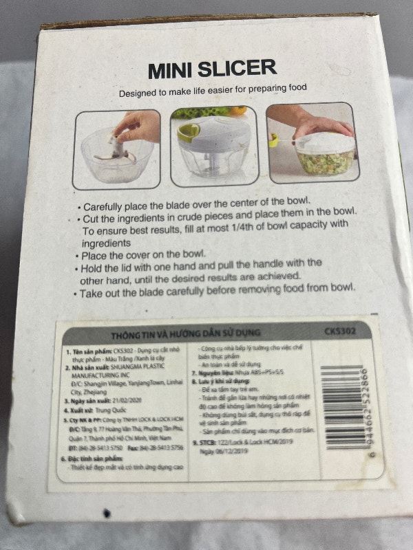New Hand Pull Mini Food Slicer Processor Chopper - photo 4