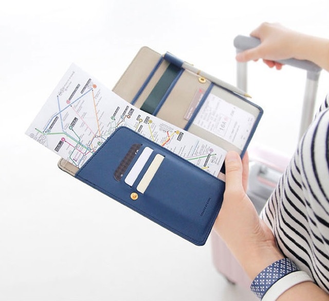 New Multi-function Passport Holder Cover Wallet