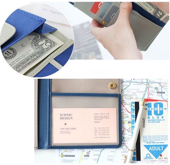 New Multi-function Passport Holder Cover Wallet - photo 2