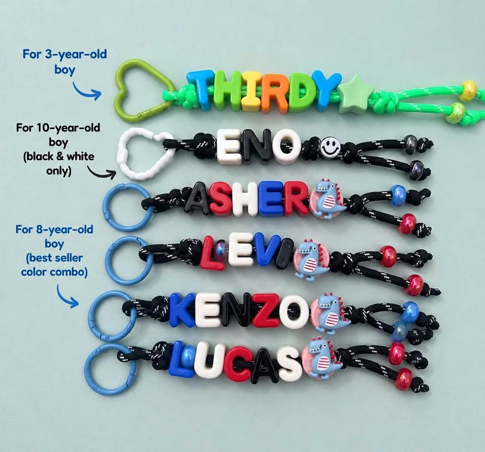 Custom Name Keychain for Kids