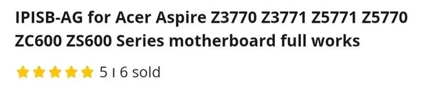 Acer Aspire Z3770 Z3771 Z5771 Z5770 ZC600 ZS600 Series Motherboa - photo 3