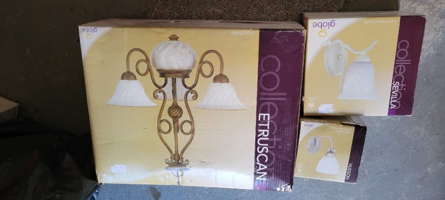 Chandler with 2 other light fixtures