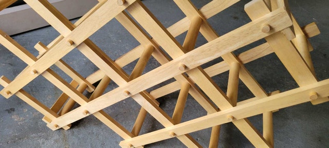 Wooden wine rack - photo 2