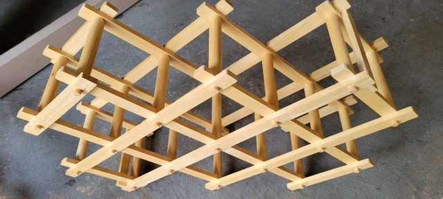 Wooden wine rack - photo 3