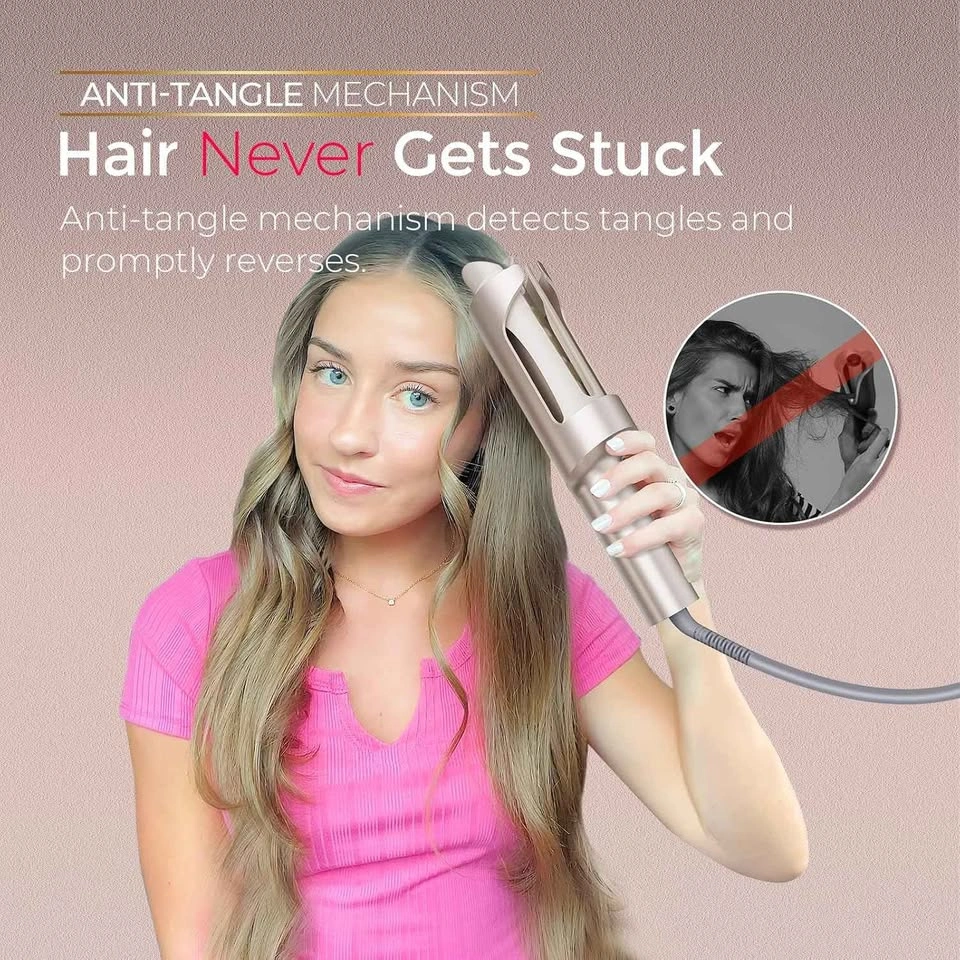 TYMO CurlPro Plus 1.25" Automatic Rotating Curling Iron (Gold) - photo 3