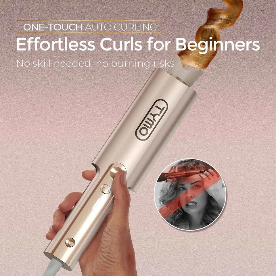 TYMO CurlPro Plus 1.25" Automatic Rotating Curling Iron (Gold) - photo 4