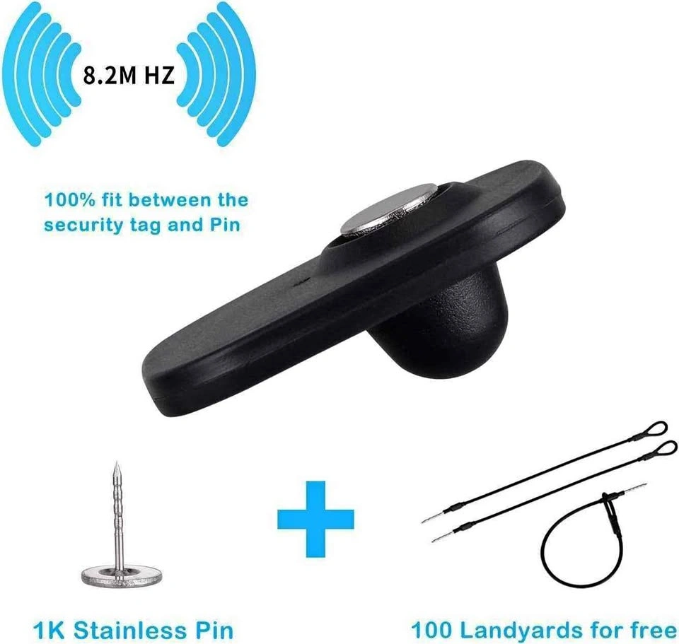 1000Pcs Hard Clothing Security Tags, RF EAS