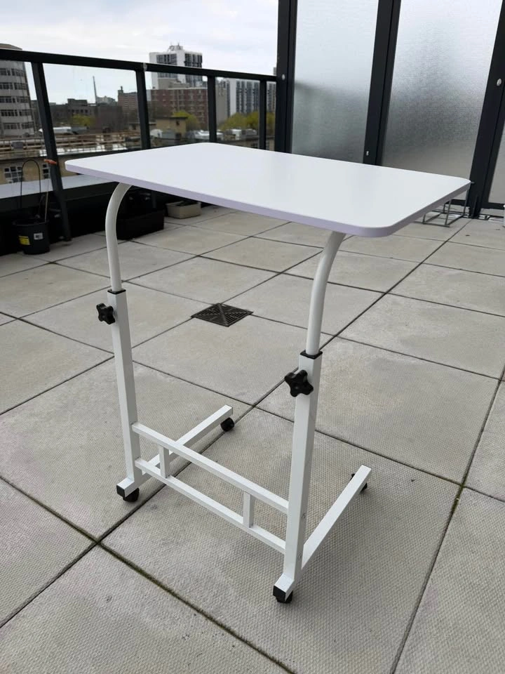 Adjustable Bedside Desk with Wheels - photo 2