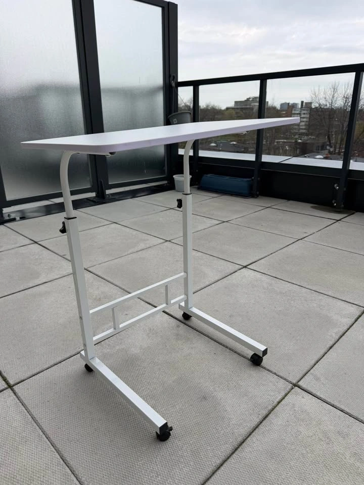 Adjustable Bedside Desk with Wheels - photo 3