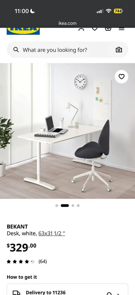STANDING ELECTRIC DESK | IKEA BEKANT