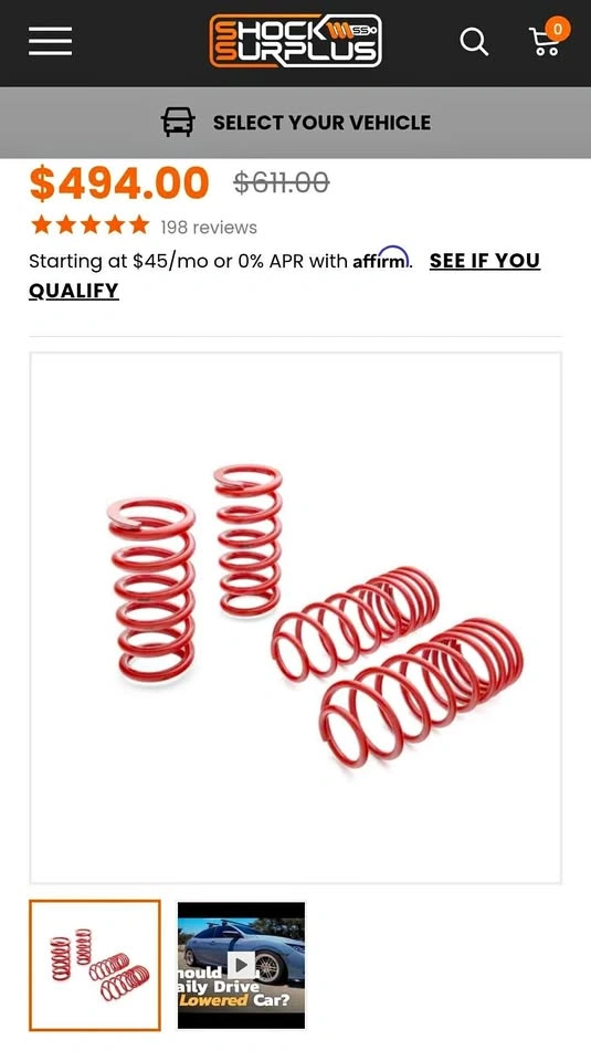 New Eibach Lowering Springs for Dodge/Chrysler