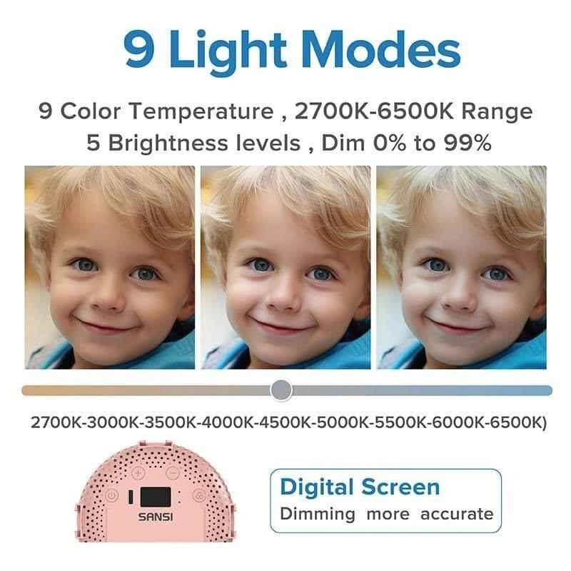 Brand New Sansi Pink 10W Dimmable Portable LED Fill Light - photo 3
