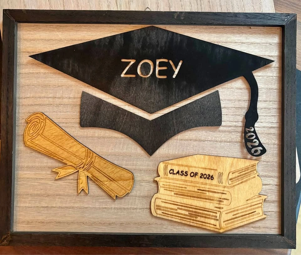 Graduation Keepsake Wooden Frame