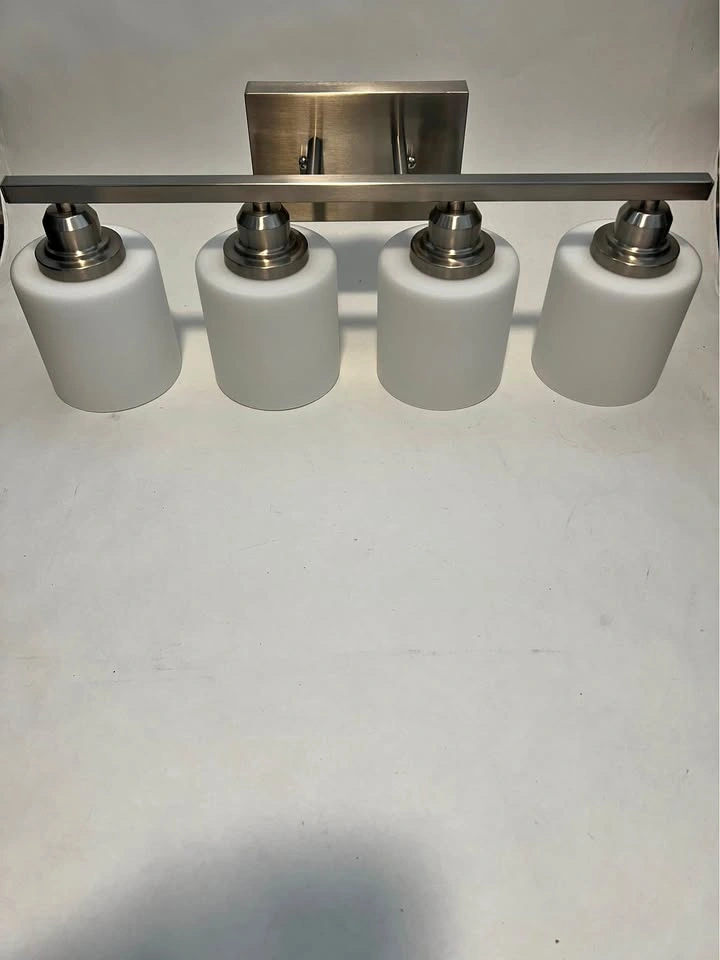 4 Light Vanity Fixture - White