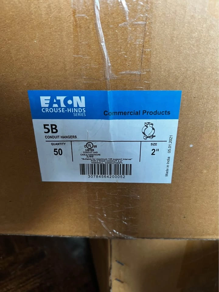 Eaton Crouse-Hinds 5B 2 inch Conduit Hangers - 50 Pack - photo 2