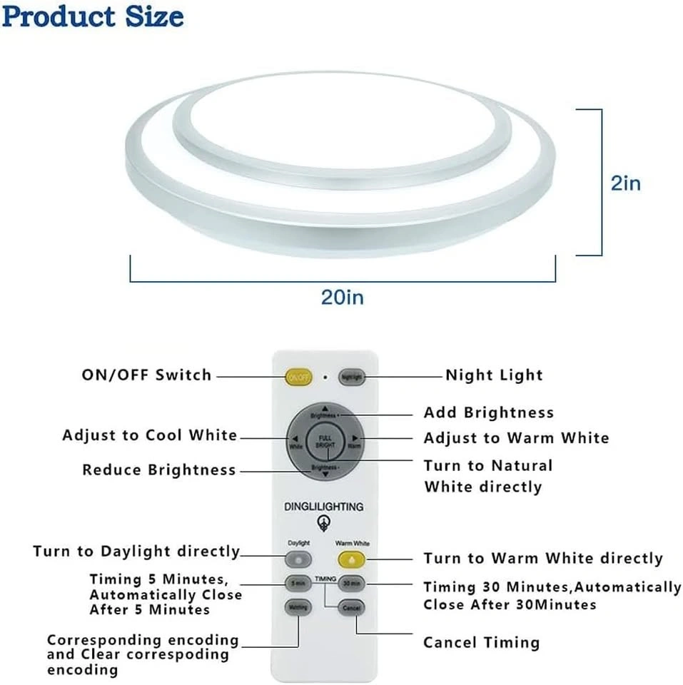 LED Dimmable Ceiling Light - photo 2